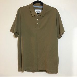 Zara Great Travel Polo 1/4 Button Brown Tan New